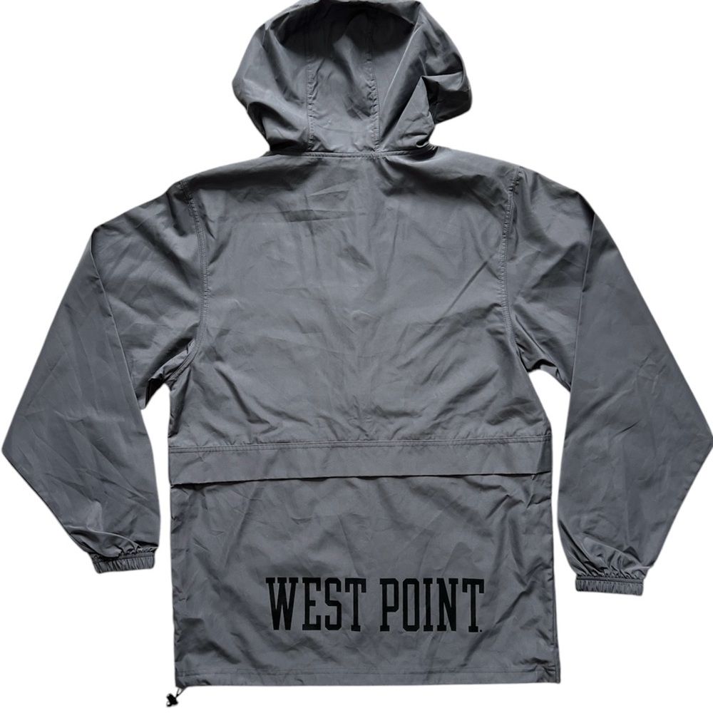 Champion Black and Silver Performance Hooded Windbreaker Jacket